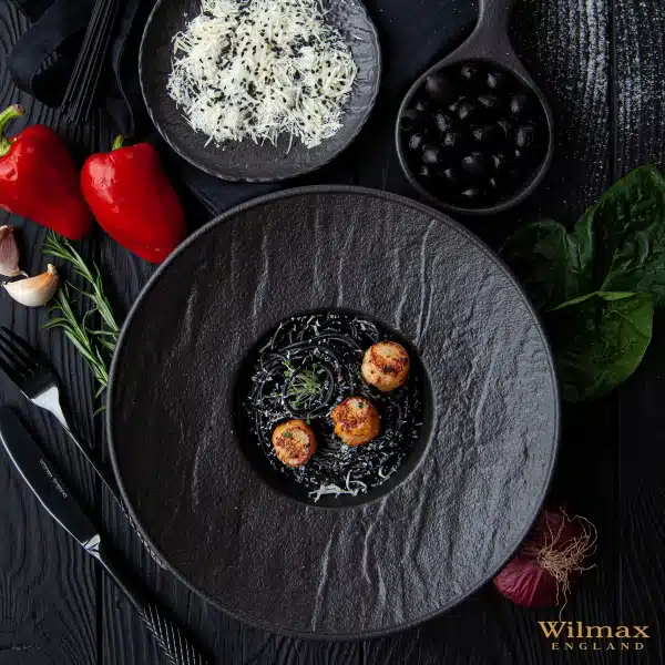 Black Deep Plate 27 cm Black Deep Plate 27 cm - Image 12