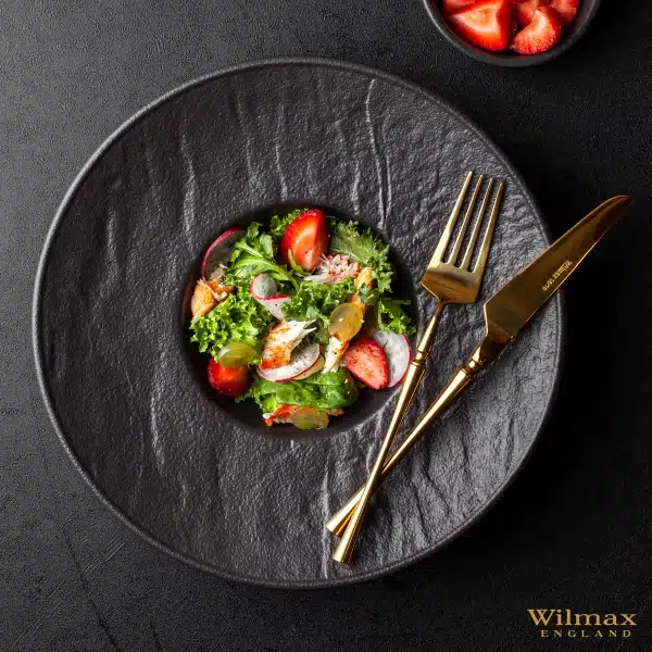 Black Deep Plate 27 cm Black Deep Plate 27 cm - Image 4