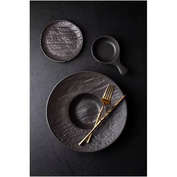 Black Deep Plate 27 cm Black Deep Plate 27 cm - Image 7