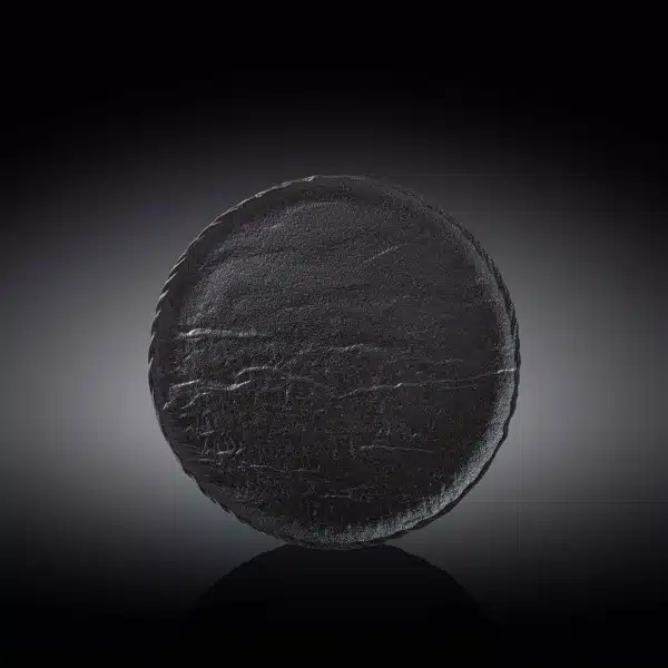 Black Round Plate 23 cm Black Round Plate 23 cm