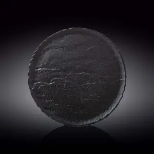 Black Round Plate 28 cm