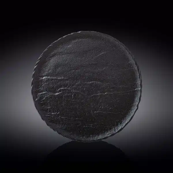 Black Round Plate 28 cm Black Round Plate 28 cm