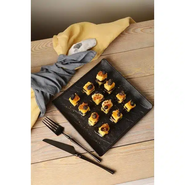 Black Square Plate 17 x 17 cm Black Square Plate 17 x 17 cm - Image 5