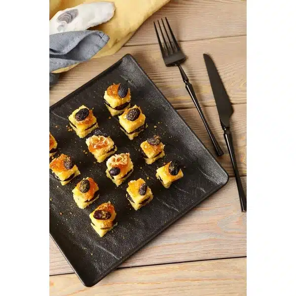 Black Square Plate 17 x 17 cm Black Square Plate 17 x 17 cm - Image 7