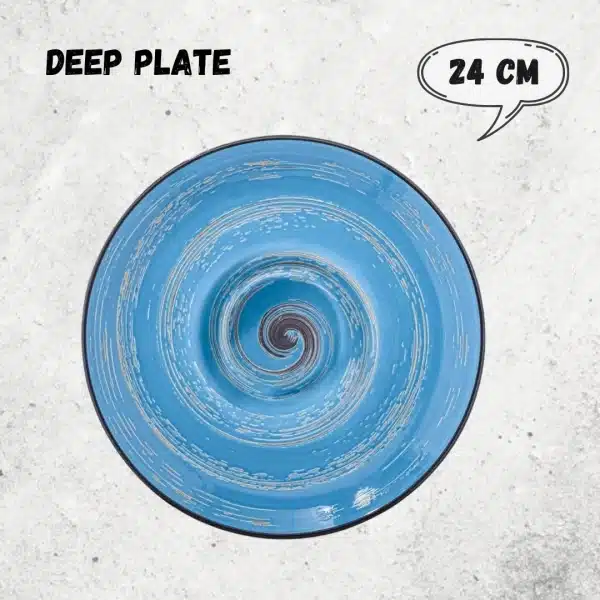 Blue Deep Plate 24 cm Blue Deep Plate 24 cm - Image 3