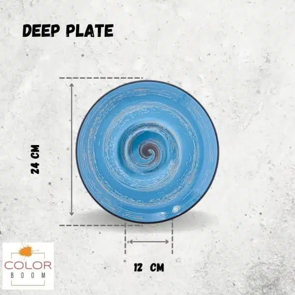 Blue Deep Plate 24 cm Blue Deep Plate 24 cm - Image 4
