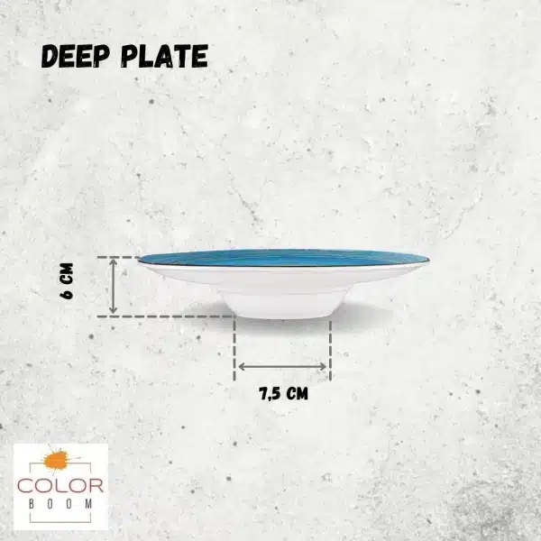 Blue Deep Plate 24 cm Blue Deep Plate 24 cm - Image 5