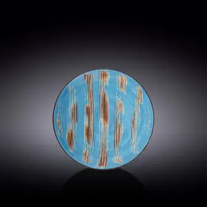 Blue Round Plate 18 cm