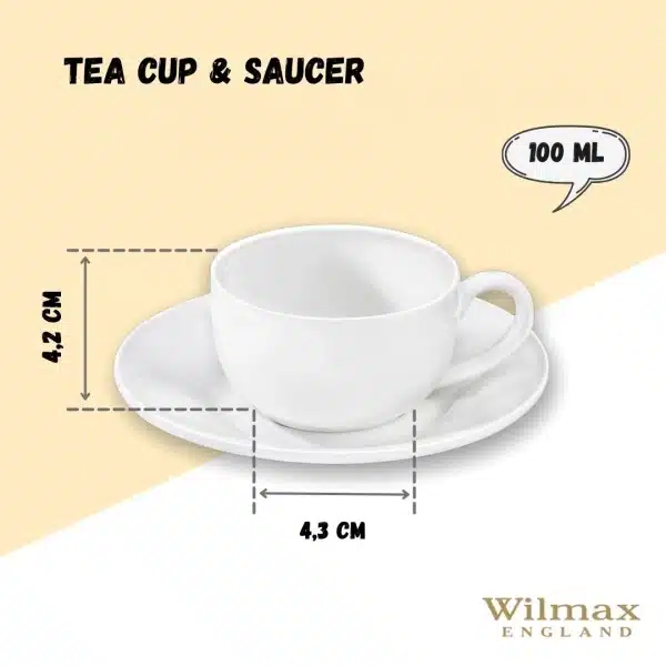 100 ml Coffee Cup & Saucer 100 ml Coffee Cup & Saucer - Image 3