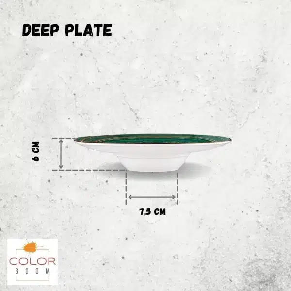 Green Deep Plate 24 cm Green Deep Plate 24 cm - Image 5