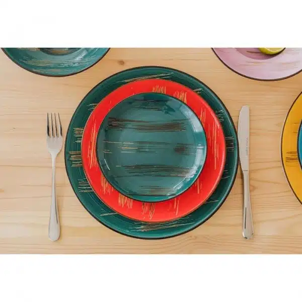 Green Round Plate 18 cm Green Round Plate 18 cm - Image 7