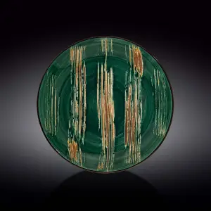 Green Round Plate 28 cm