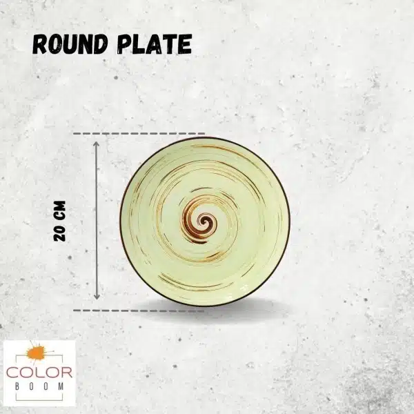 Pistachio Round Plate 20.5 cm Pistachio Round Plate 20.5 cm - Image 4