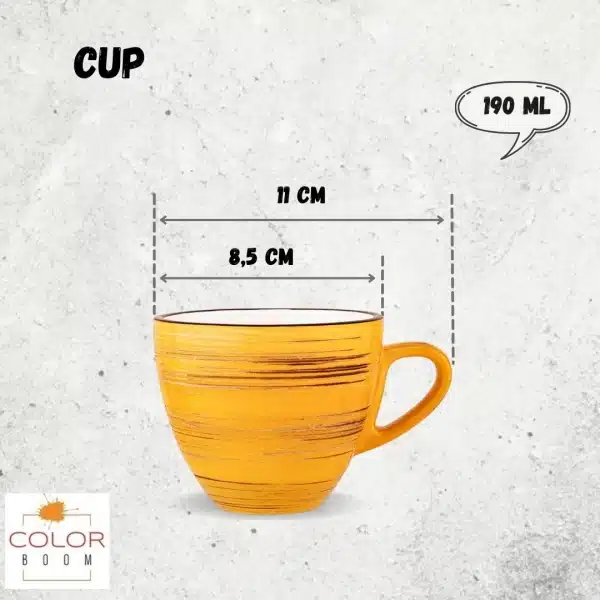 Yellow Cup 190 ml Yellow Cup 190 ml - Image 2