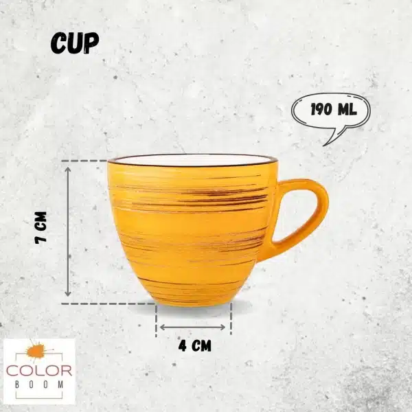 Yellow Cup 190 ml Yellow Cup 190 ml - Image 3
