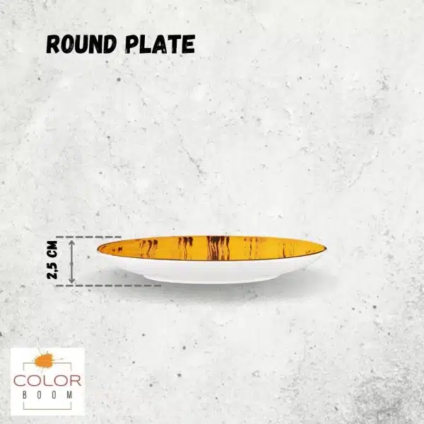 Yellow Round Plate 18 cm Yellow Round Plate 18 cm - Image 6