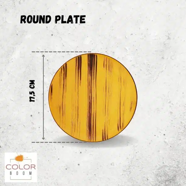 Yellow Round Plate 18 cm Yellow Round Plate 18 cm - Image 7