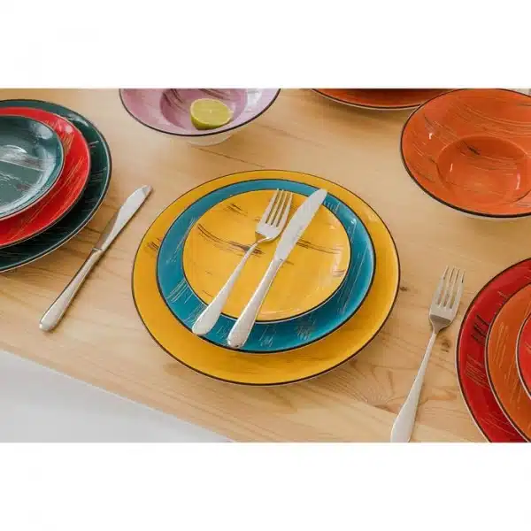 Yellow Round Plate 18 cm Yellow Round Plate 18 cm - Image 8