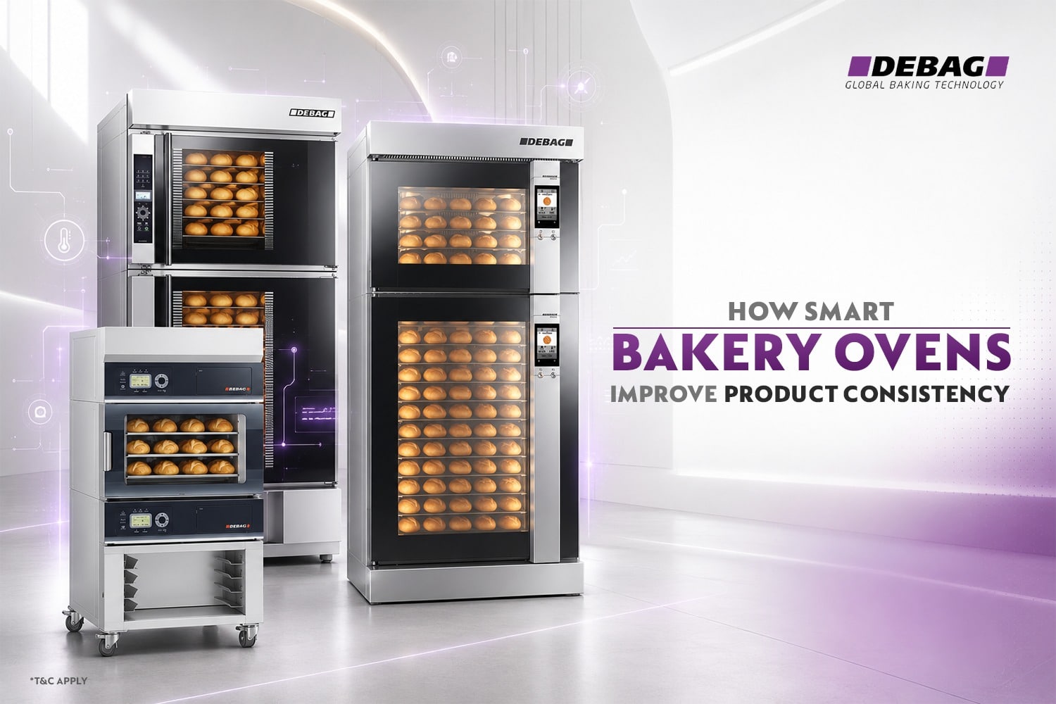 Smart bakery ovens by a leading bakery equipment provider, delivering consistent baking results, energy efficiency, and advanced technology for commercial bakeries.